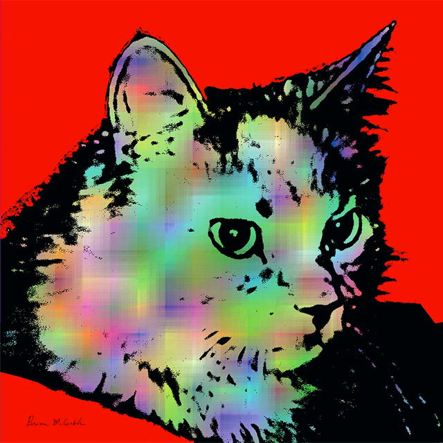 (image for) fluffy rainbow red